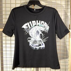 Grunge T-shirt Women’s M Snake Graphic Euphoria Quote Better Hurt Than Hardened